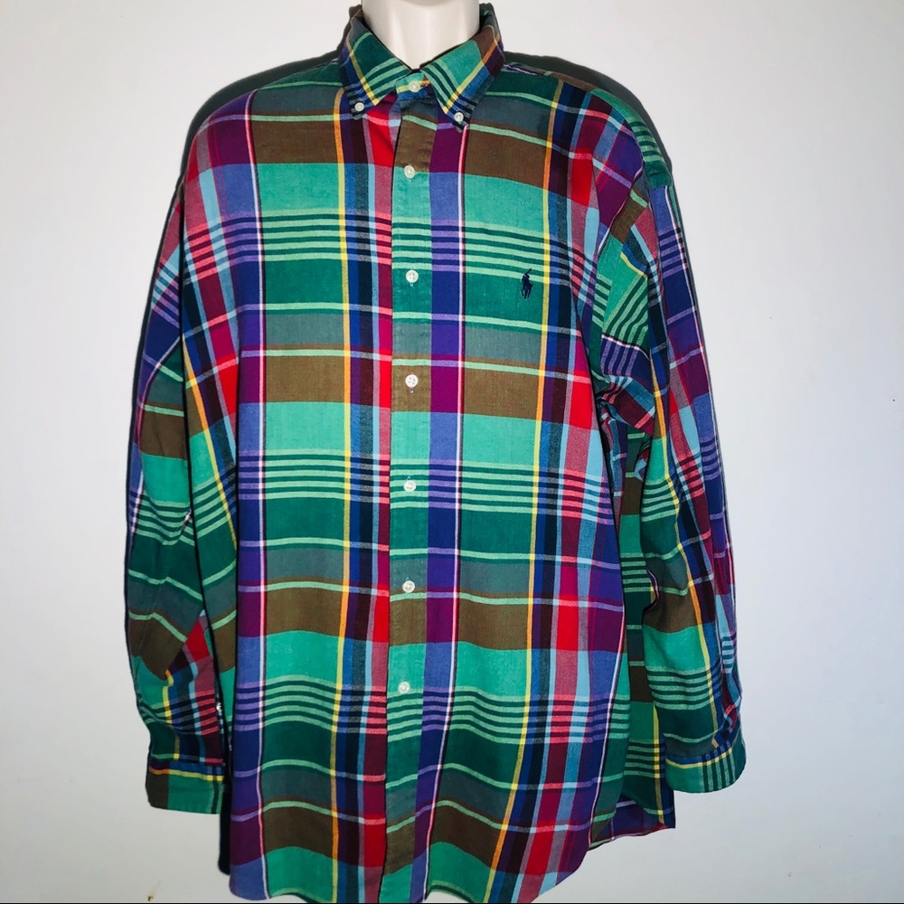 Polo Ralph Lauren Colors Blake Shirt Plaid Large